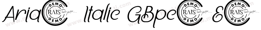 Aria1 Italic GBpc-E字体转换